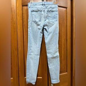 light wash jean pants